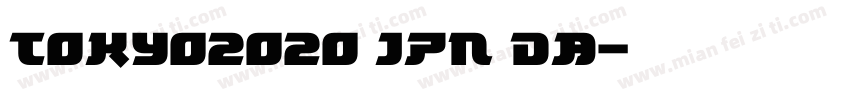 TOKYO2020 JPN DB字体转换